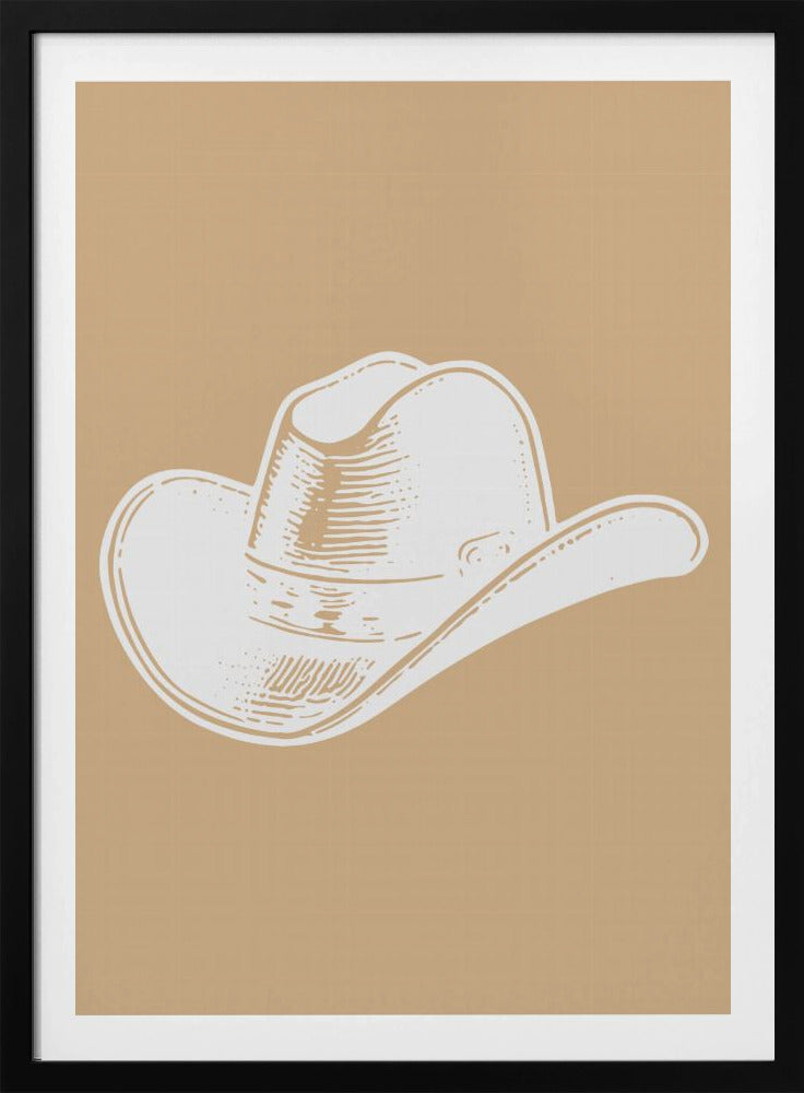 Neutrale cowboyhoed | Poster