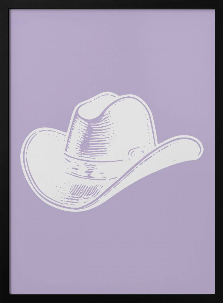 Paarse cowboyhoed | Poster