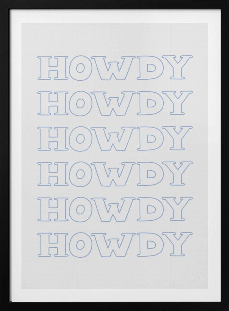 Blauwe Howdy | Poster