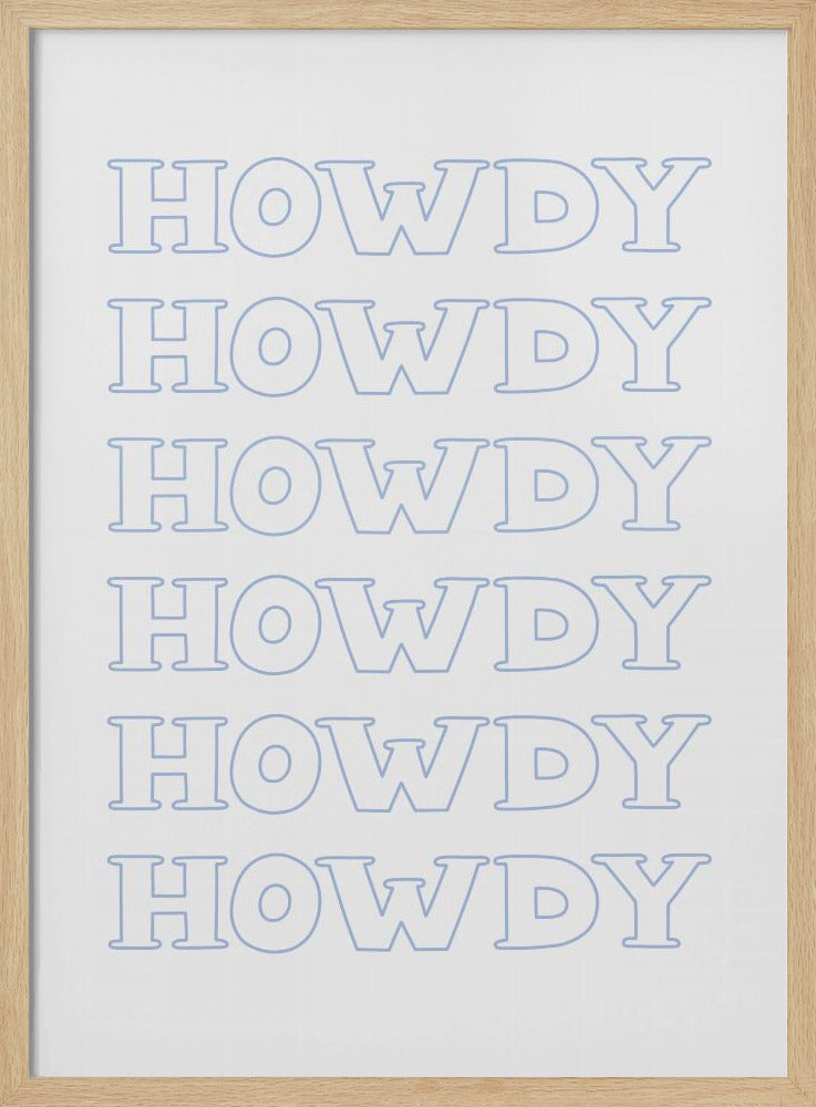 Blauwe Howdy | Poster