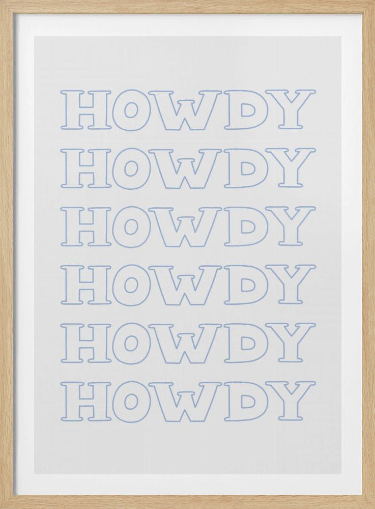 Blauwe Howdy | Poster