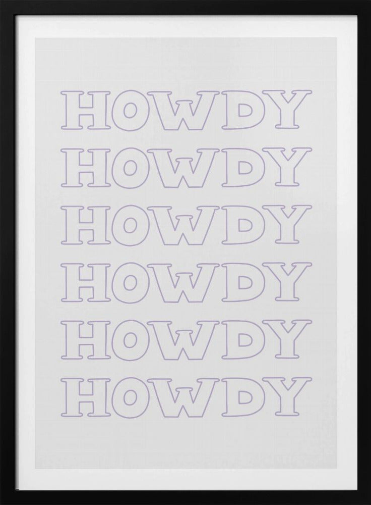 Paarse Howdy | Poster