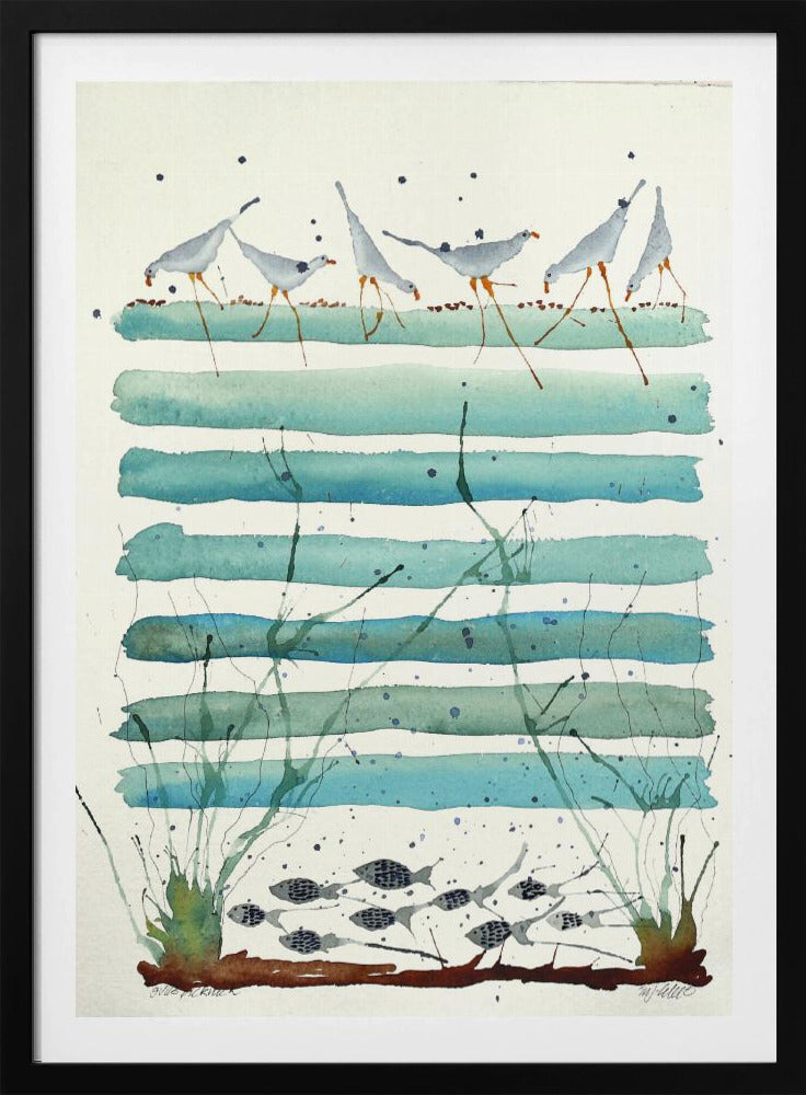 Sereen kustlandschap | Poster