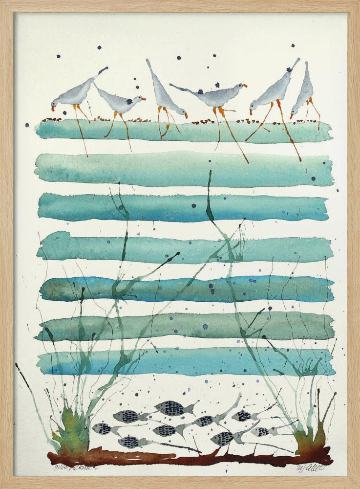 Sereen kustlandschap | Poster
