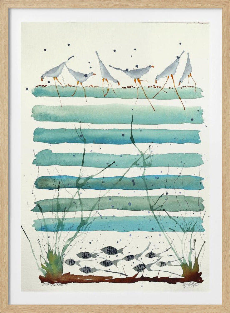 Sereen kustlandschap | Poster