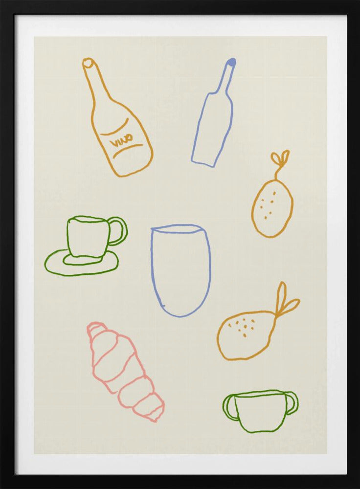 Minimalistische brunch | Poster