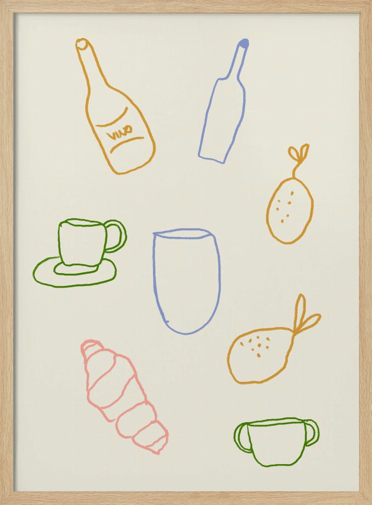 Minimalistische brunch | Poster