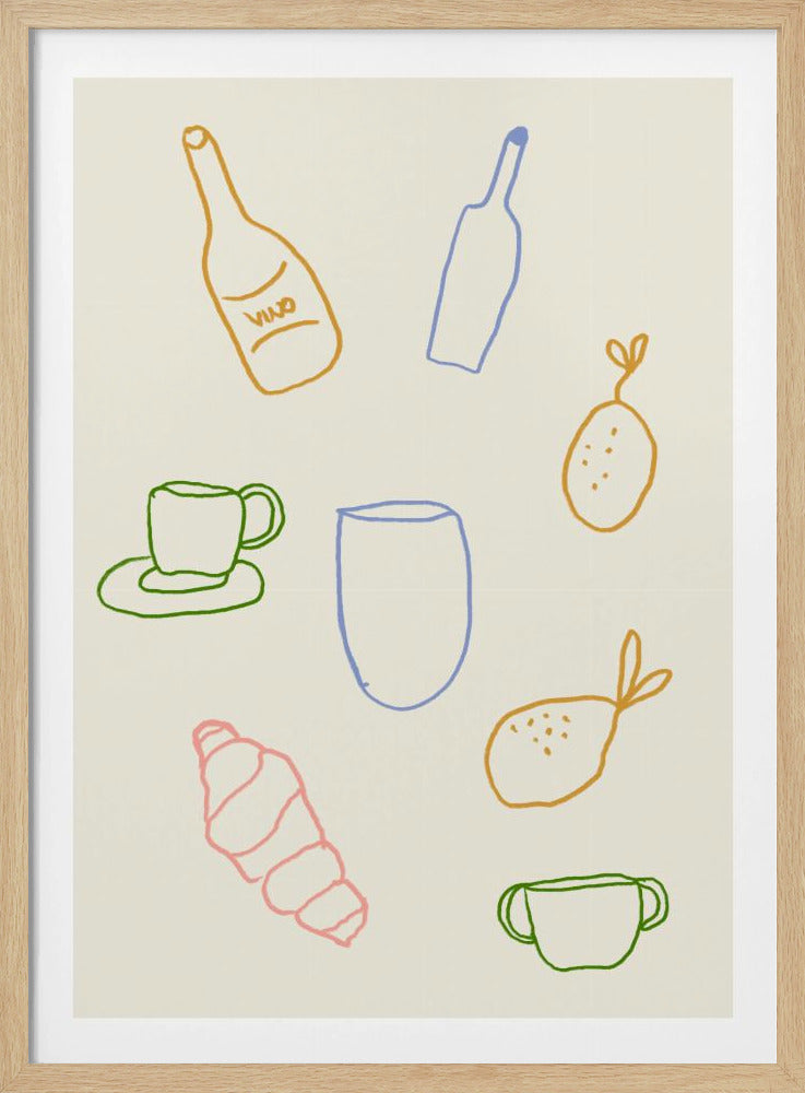 Minimalistische brunch | Poster