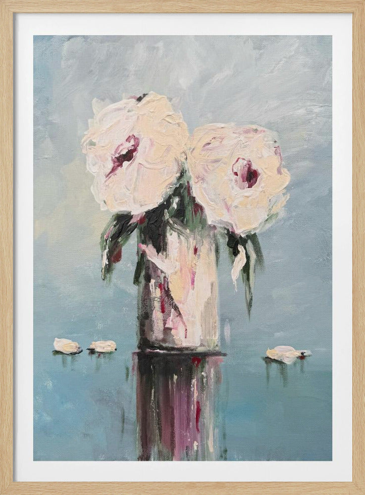 Witte rozen | Poster