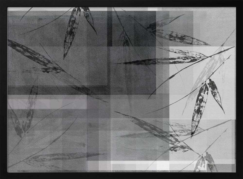 Abstracte botanische elementen in neutrale tinten | Poster