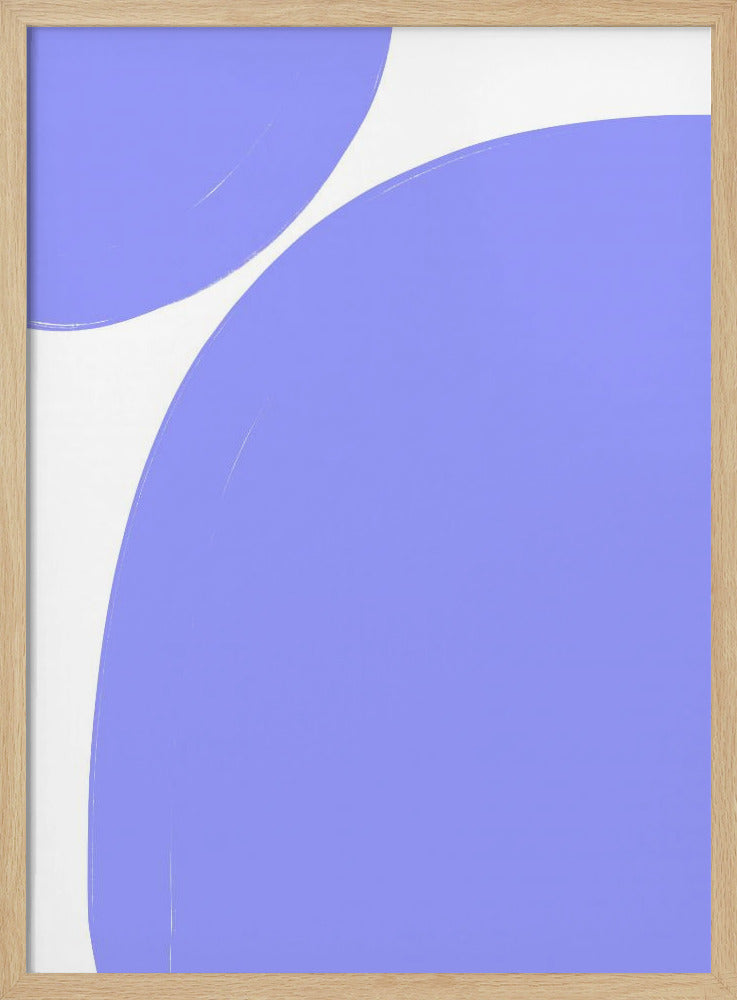 Zachte paarse rondingen | Poster