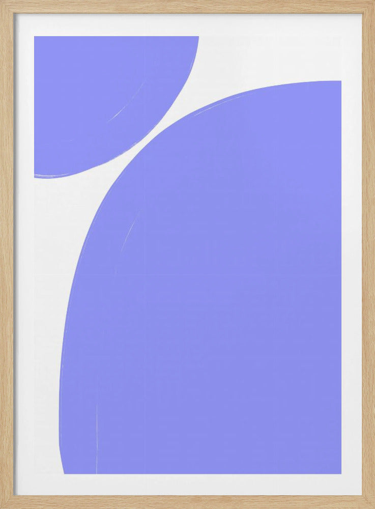 Zachte paarse rondingen | Poster