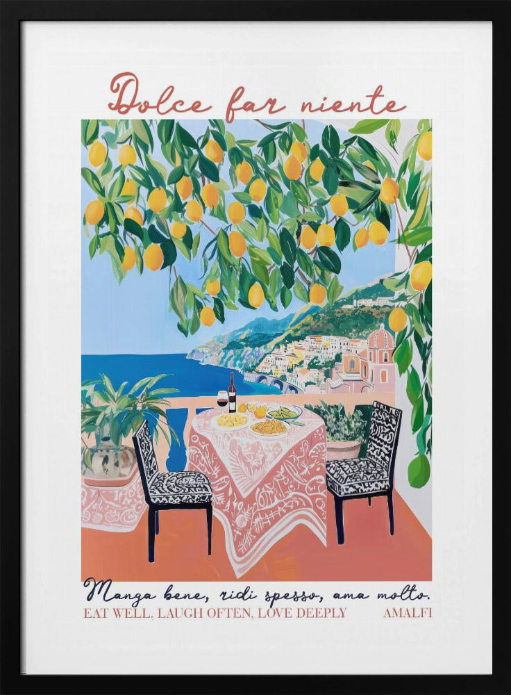 Eet goed Amalfi | Poster
