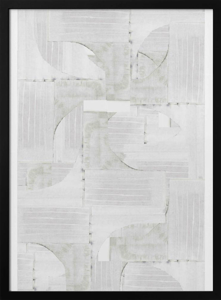 Geometrische witte vormen | Poster