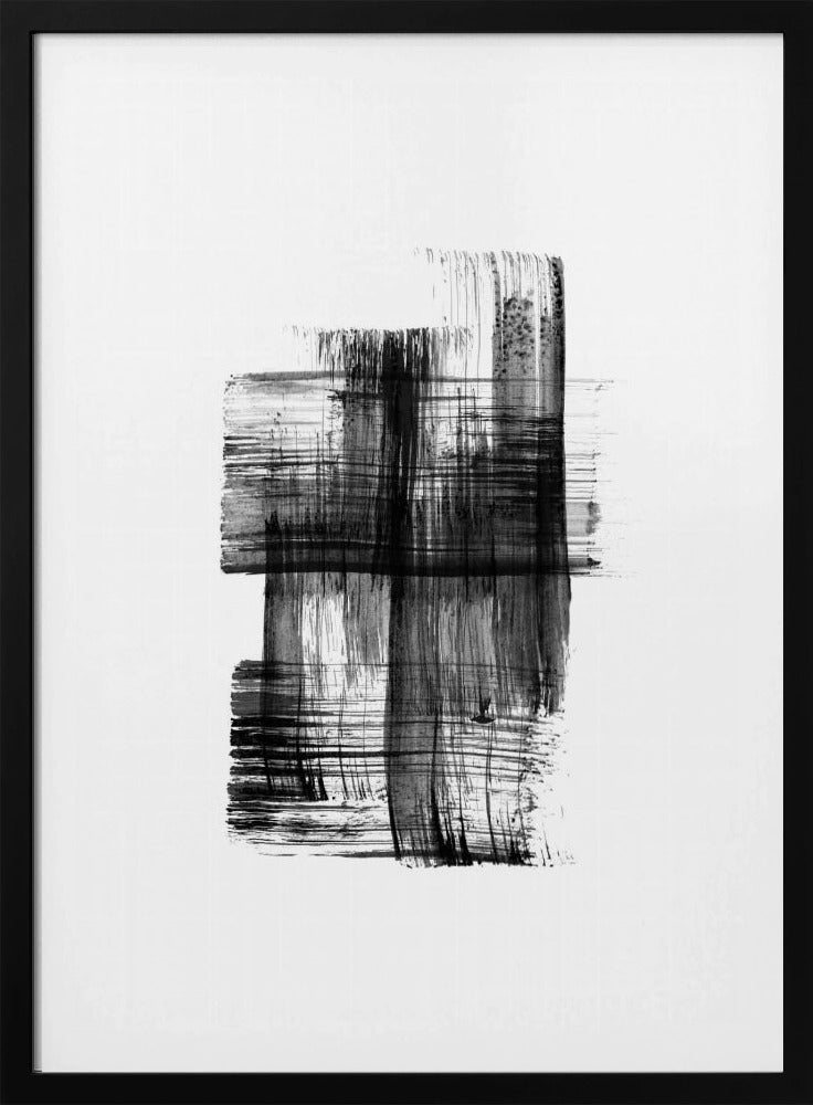 Inkt %22zwart Inktstreken Nr. 03%22 | Poster