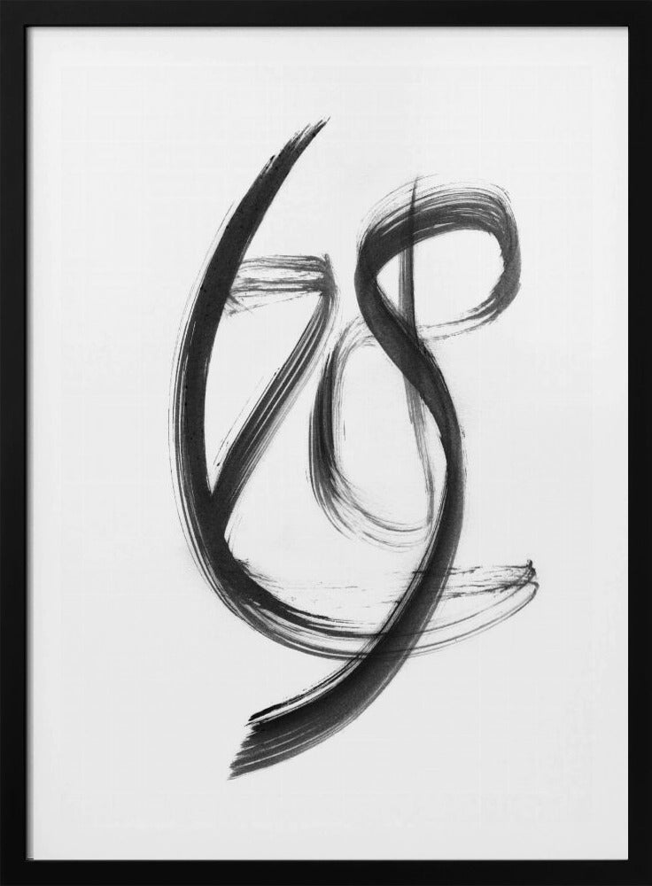 Penseelstreek02 18x24 | Poster