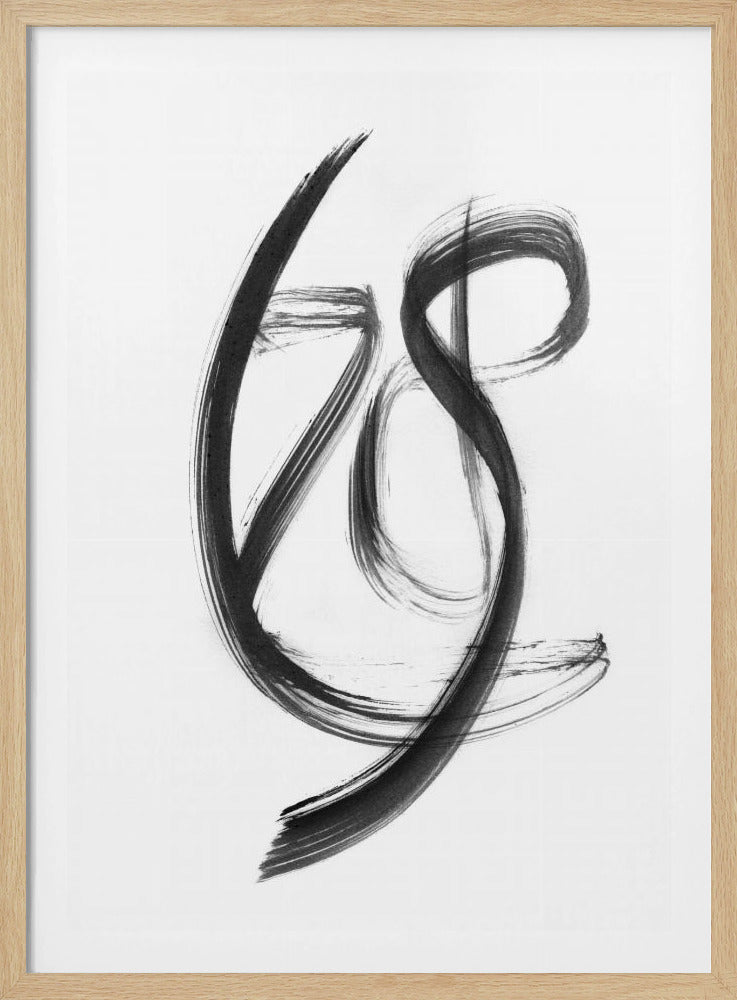 Penseelstreek02 18x24 | Poster