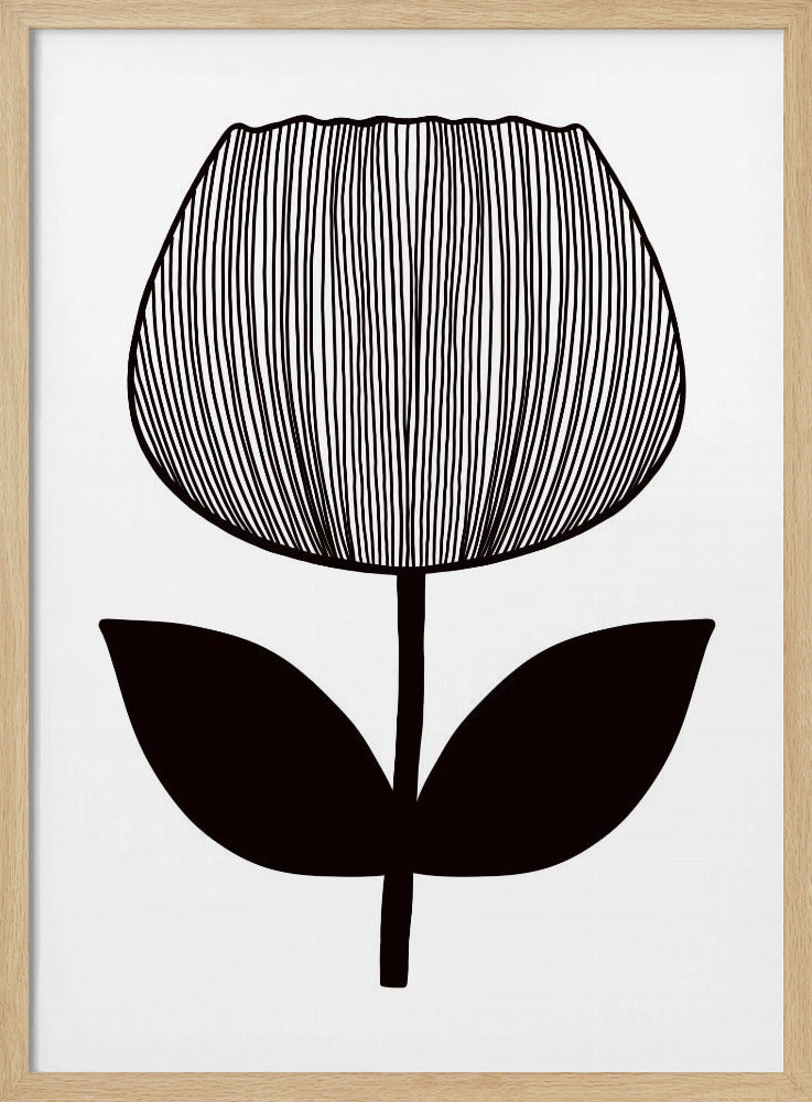 Monochrome bloesem | Poster