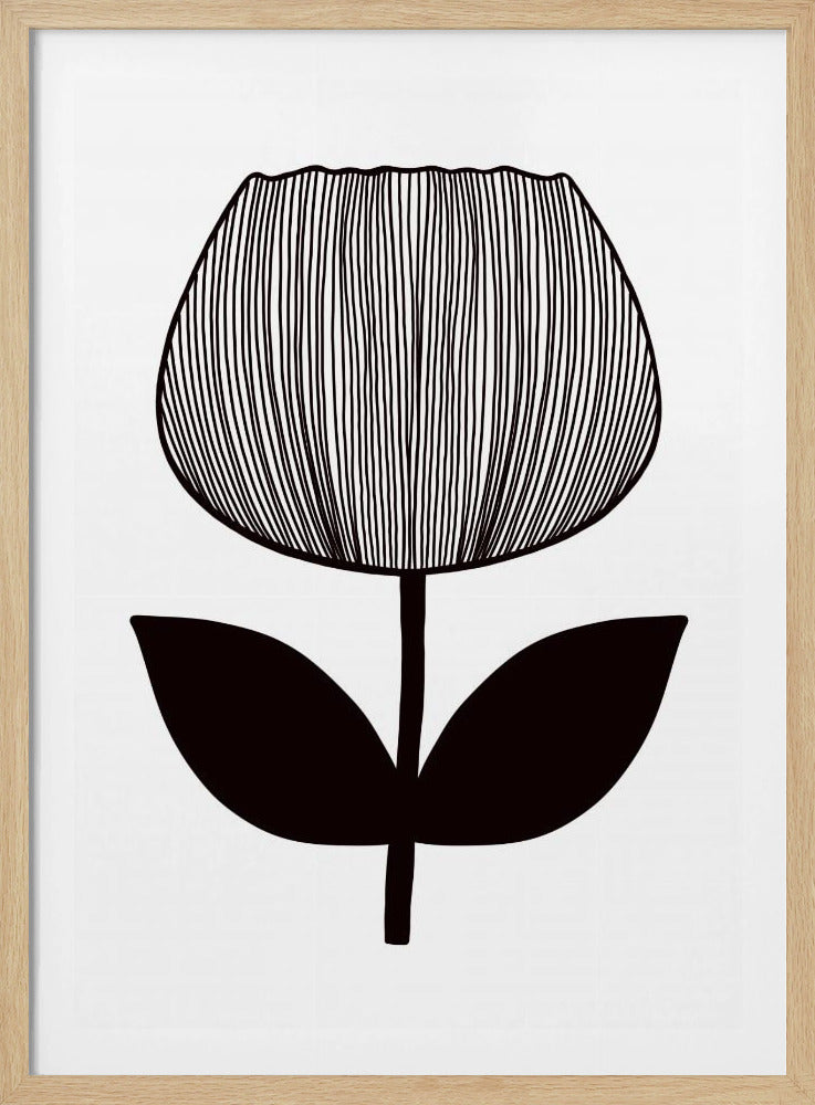 Monochrome bloesem | Poster