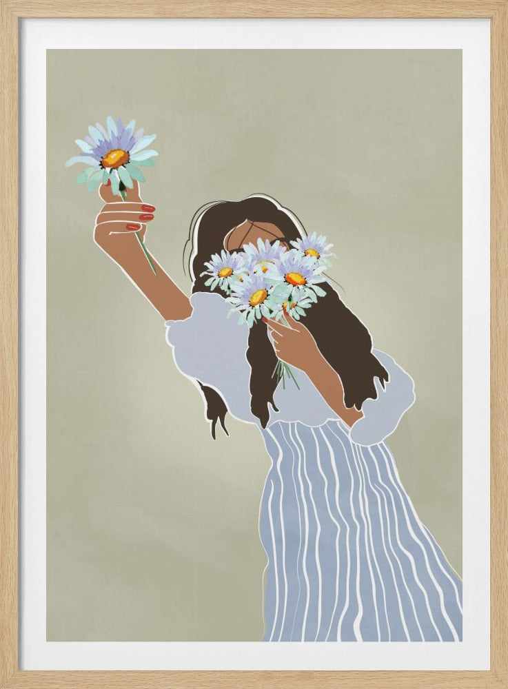 Een boeket madeliefjes | Poster