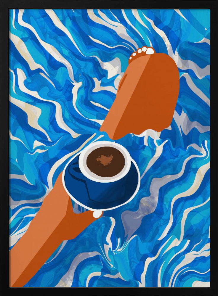 Ontspannen zondagochtend | Poster