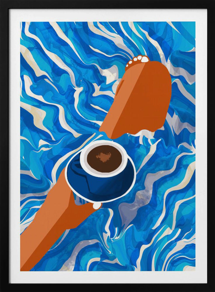 Ontspannen zondagochtend | Poster