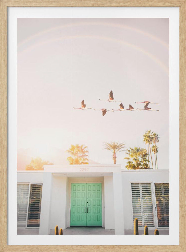 Flamingo's in Palm Springs | Poster