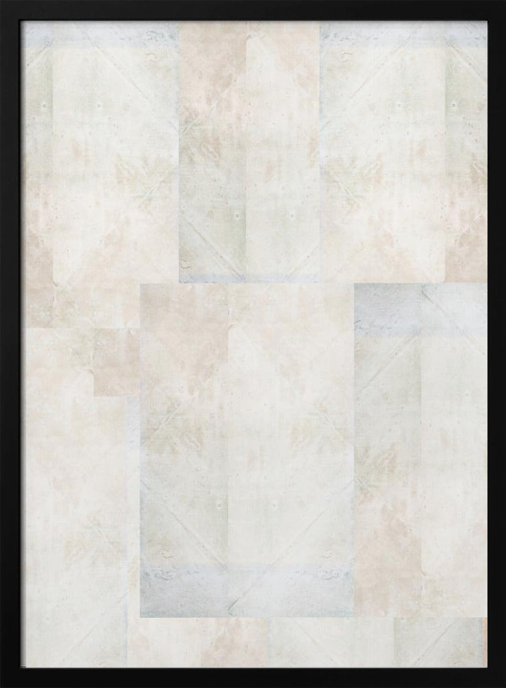 Zacht abstract geometrisch patroon | Poster