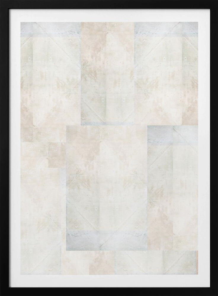 Zacht abstract geometrisch patroon | Poster