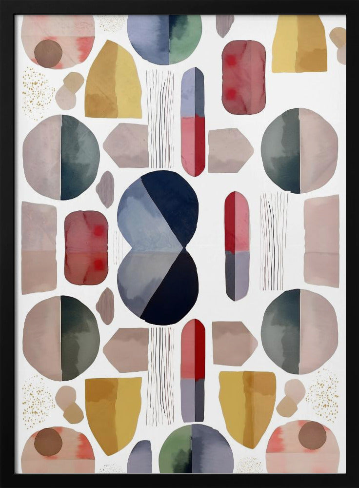Abstracte geometrische vormen | Poster