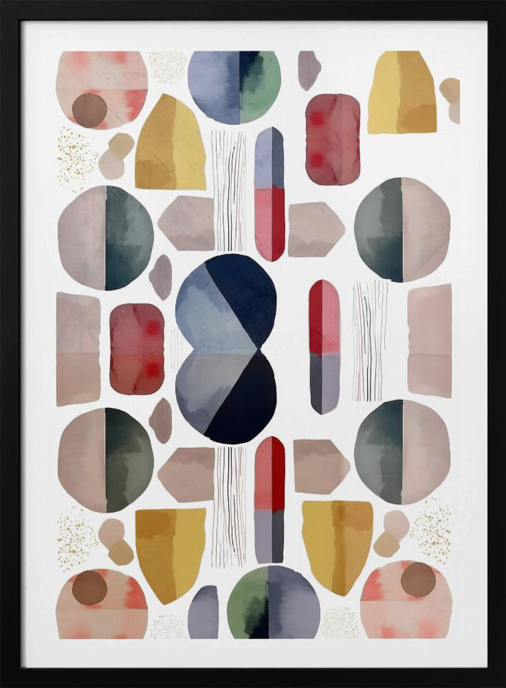 Abstracte geometrische vormen | Poster