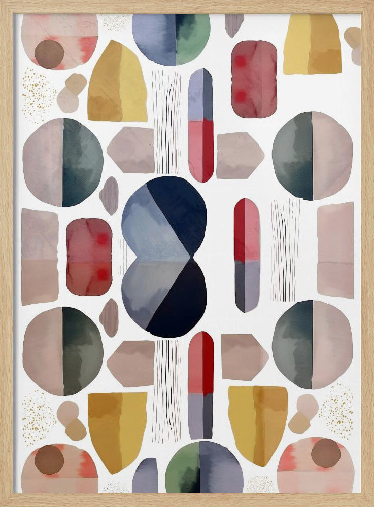 Abstracte geometrische vormen | Poster