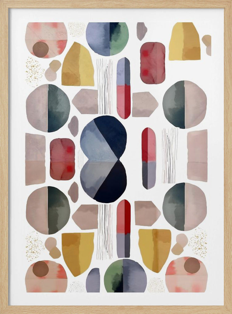 Abstracte geometrische vormen | Poster