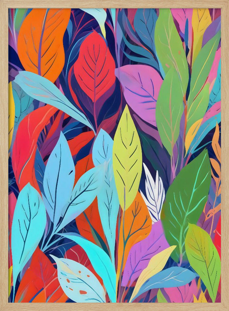 Kleurrijk bladerenbos | Poster
