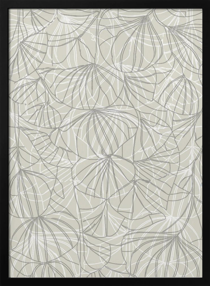 Abstracte bloemenlijn | Poster