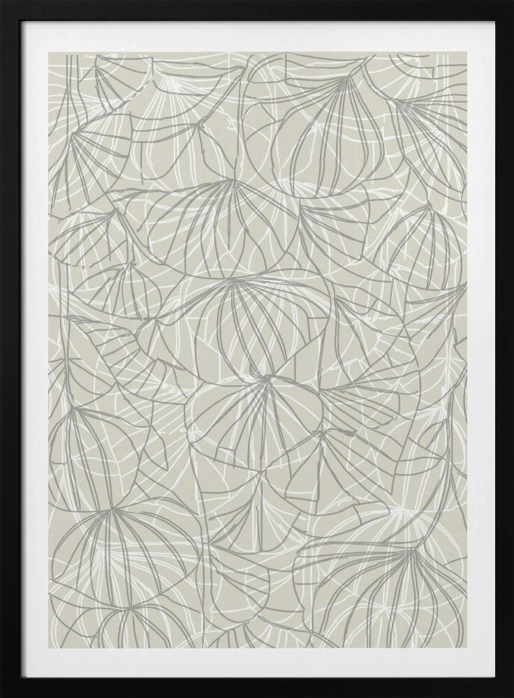 Abstracte bloemenlijn | Poster