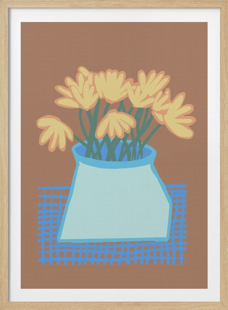 Madeliefjes in vaas | Poster