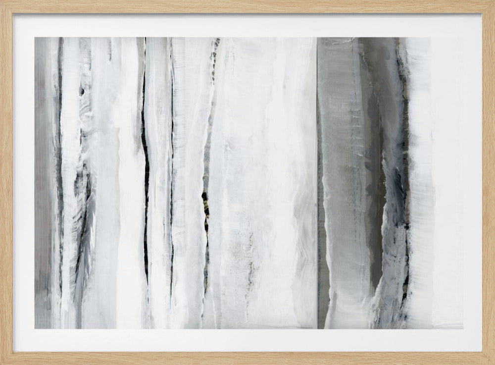 Verticale strepen in monochrome tinten | Poster