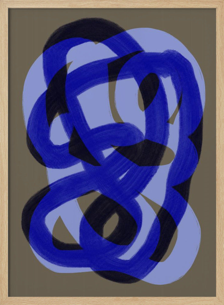 Blue Entwined Paths | Poster