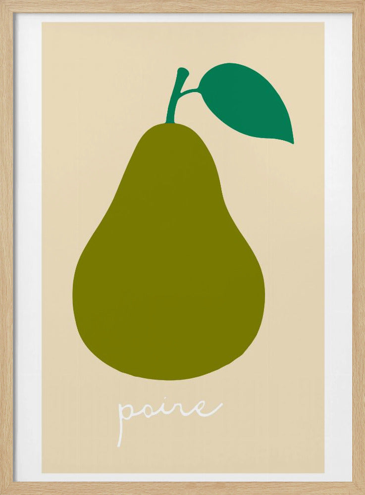 La Poire (donkergroen) | Poster