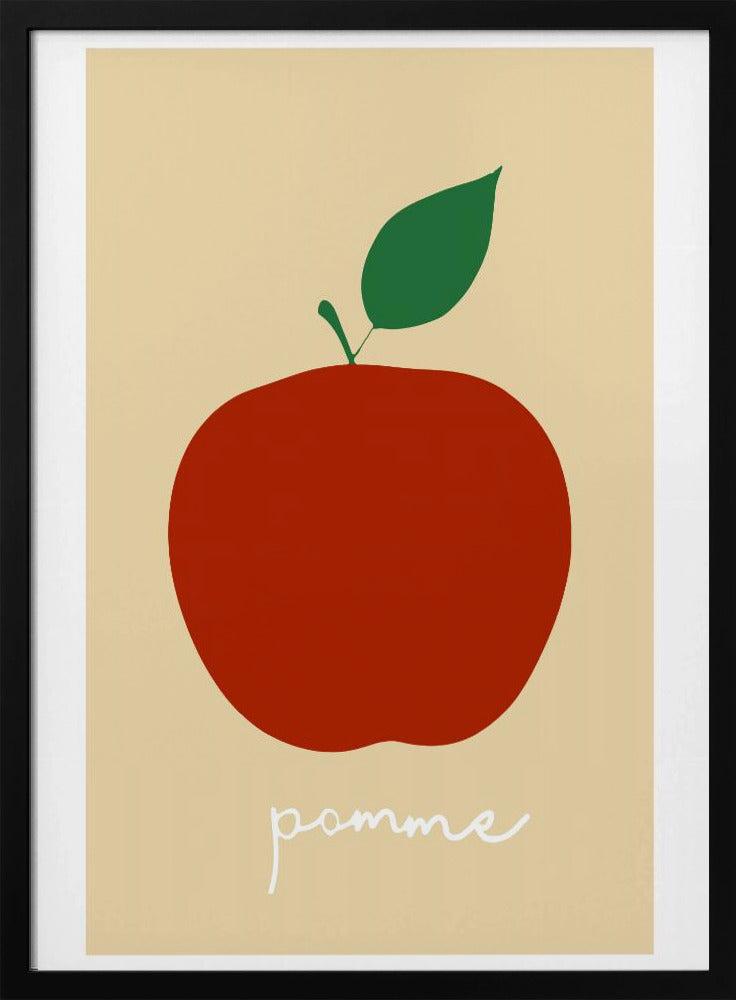 La Pomme (helderrood) | Poster