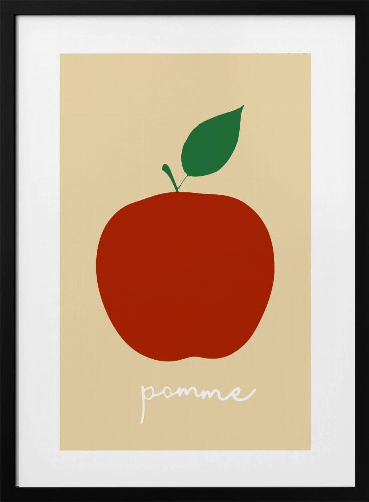 La Pomme (helderrood) | Poster