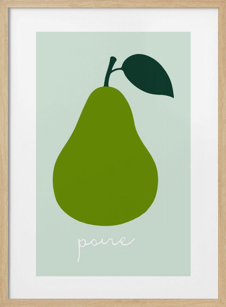 La Poire (heldergroen) | Poster