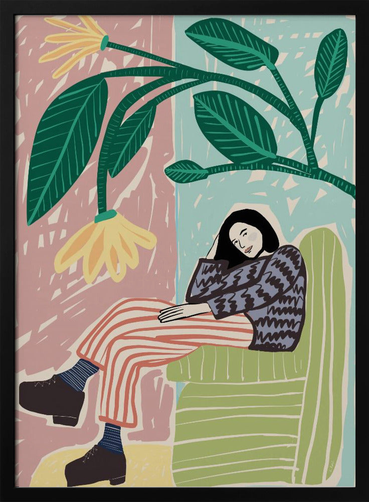 Woman resting | Poster