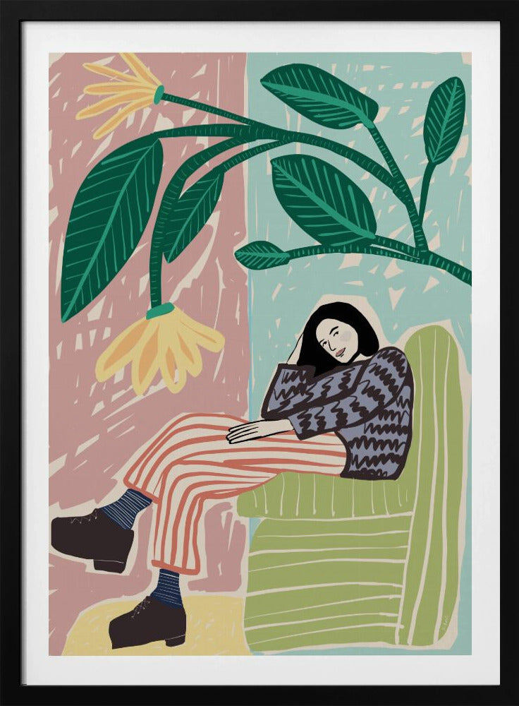 Woman resting | Poster