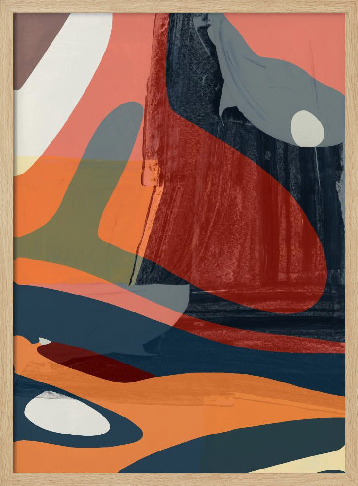 Palet van verschuivend zand | Poster