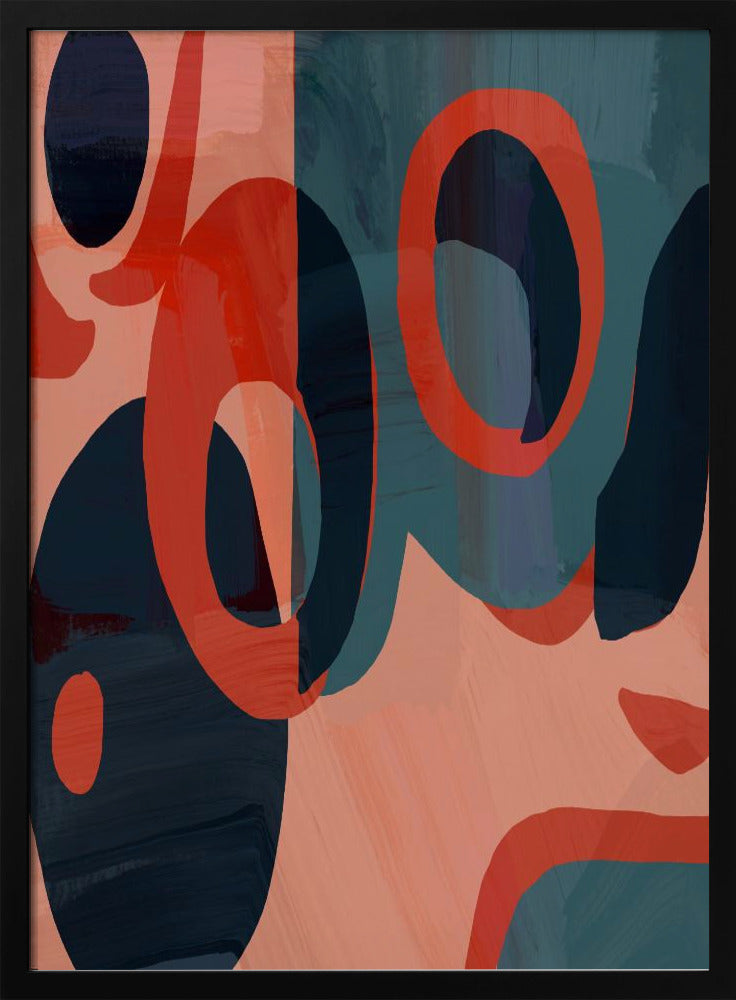 Geometrische vormen en levendige kleuren | Poster