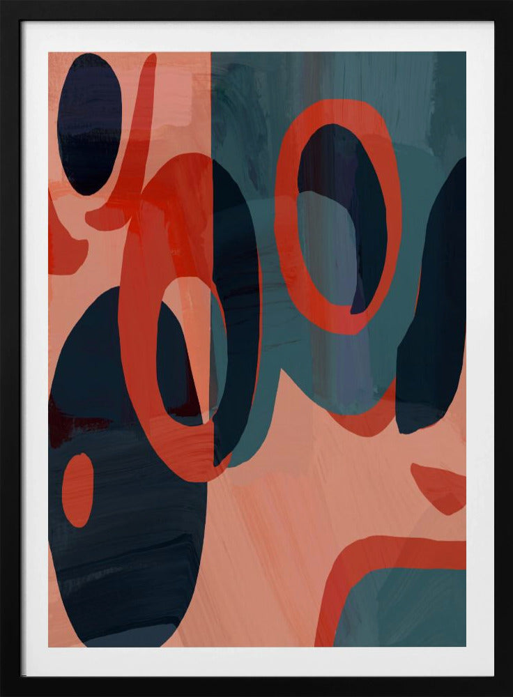 Geometrische vormen en levendige kleuren | Poster
