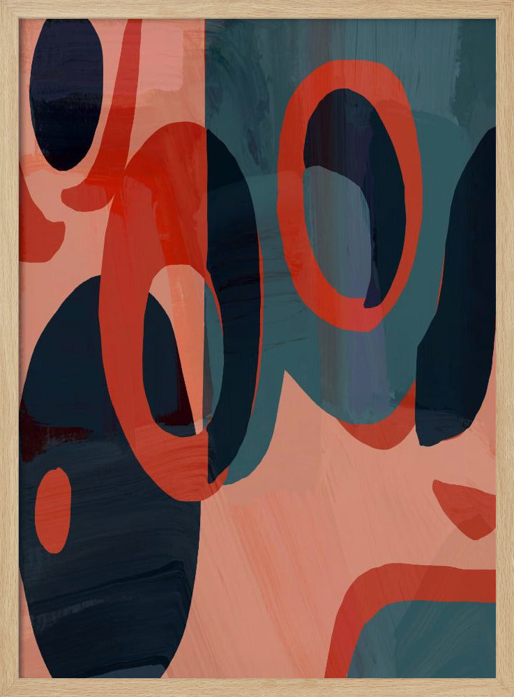 Geometrische vormen en levendige kleuren | Poster