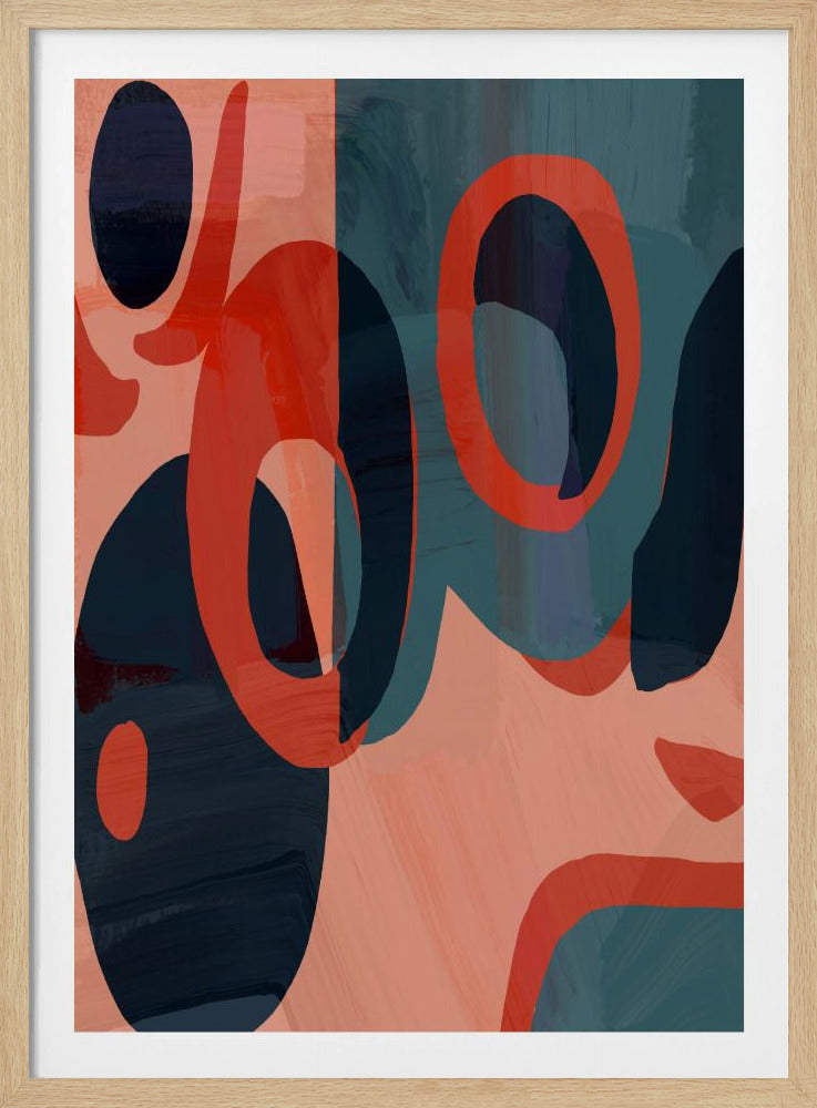 Geometrische vormen en levendige kleuren | Poster